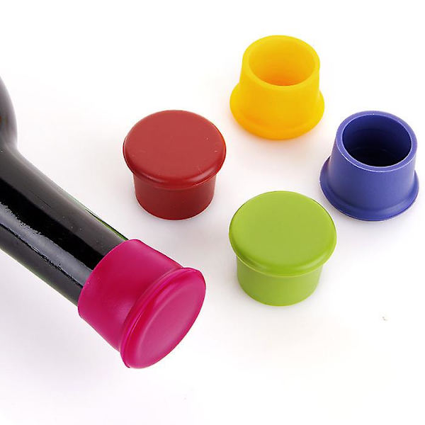 10-delars Set Silikon Flaskkorkar, Ölförslutare, Ölkapslar, Flaskkork, Ölkork, Korkar, Vin- och Juiceflaska