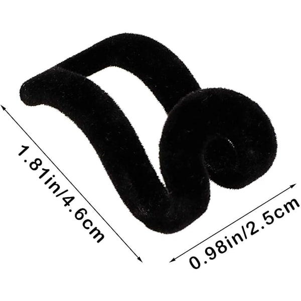 40 stk. Mini Tøjhængere Hængekrog Fløjlsblød Anti-slip Frakke Hængekrog Kaskaderende Hængere Skab Connector Hooks Til Garderobe, Badeværelse, Soveværelse, Køkken