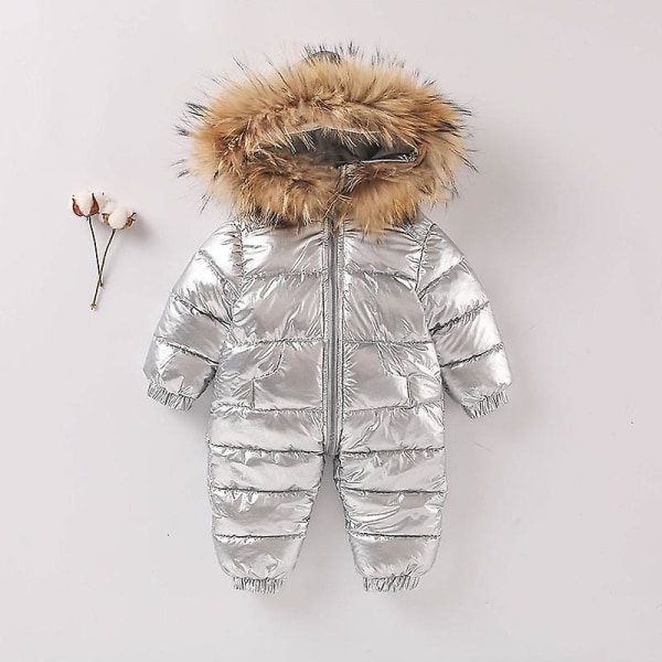Baby En-delt Dunjakke Ned En-delt Tykkere Barnedunantrekk 80cm grå grey 80cm
