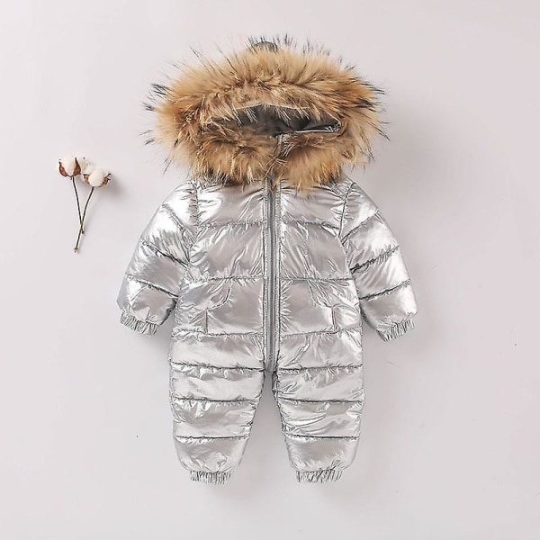 Baby yksiosainen pehmustettu takki untuvatakki, paksuuntunut lasten untuvaasu80 cm harmaa grey 80cm