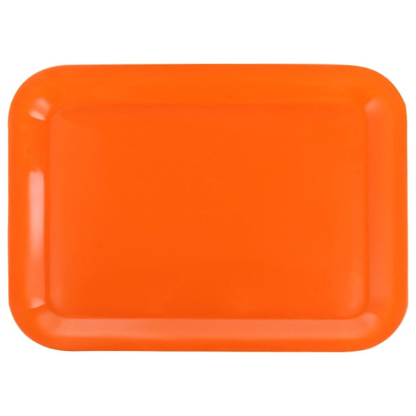 1pc Rectangular Plate Household Food Tray Fast Food Plate Bread Fruit TrayOrange38.5X28.5X2CM