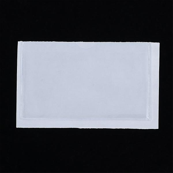 12 st självhäftande plastfickor Hållare Etikettdekal för att organisera och skydda (transparent) Transparent 12pcs 10X6cm