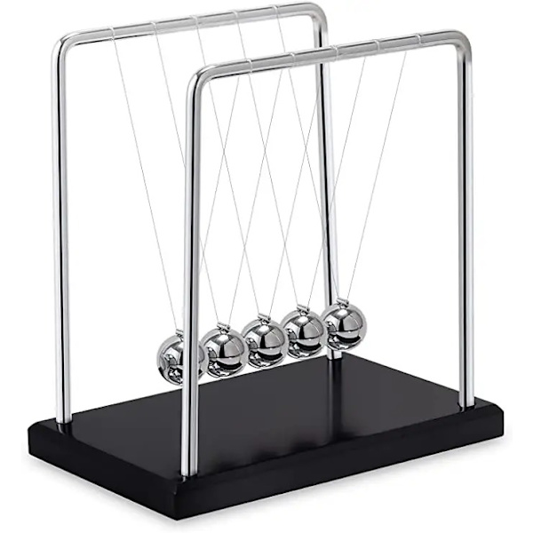 Newtons Vugge Balance Stålkugler Pendul Bold Fysik Videnskab Pendul Ornamenter Intelligent Legetøj Skrivebords Vugge Tidlig Uddannelse