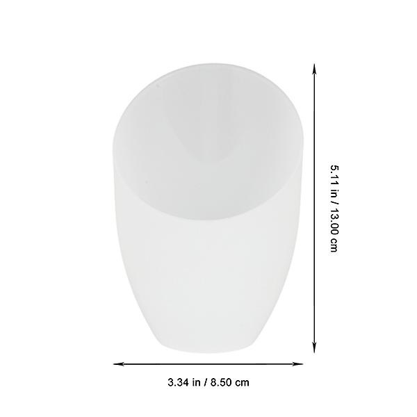 2 kpl LED-seinävalaisimen sylinterimäinen valaisimen varjostin valkoinen kattokruunu varjostin riippuvalaisimen suojus pöytävalaisimen C White 13X8.5X8.5CM