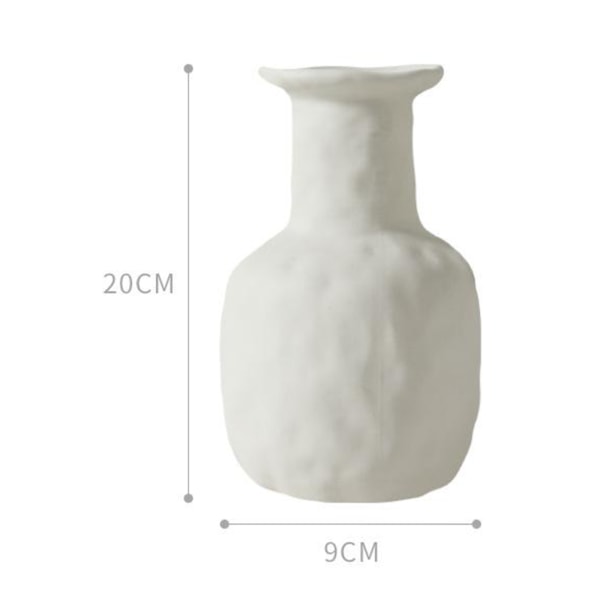 Keramisk vase Desktop Blomsterdekorasjon Hjemmedekorasjon (1 stykke elegant flaske)