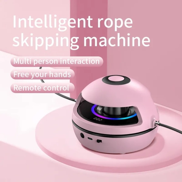 Musikhopprep Maskin, Intelligent Automatisk Elektrisk Hopprep Maskin Med Bluetooth Högtalare, Med LED-Displayräknare, Tr
