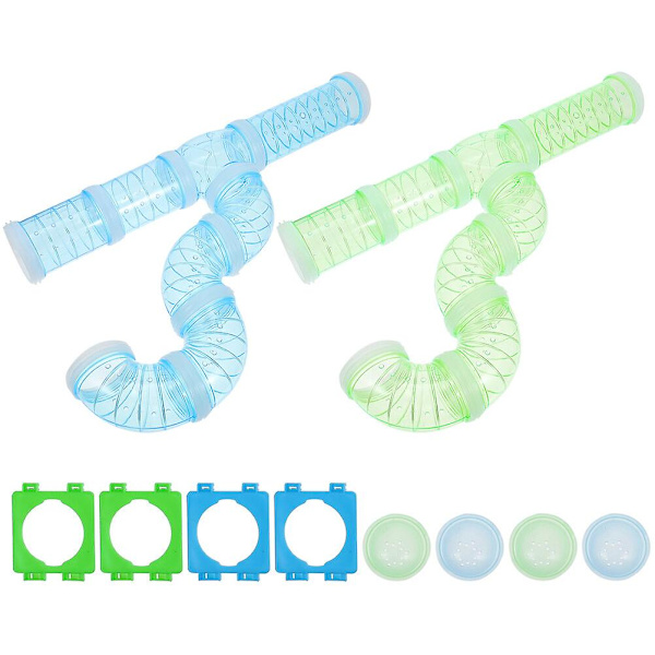 Little Critters Toys Hamstertunnel Träningsleksak Hamster Rörsats Hamster Labyrinth Rör 15X6X6CM 15X6X6CM