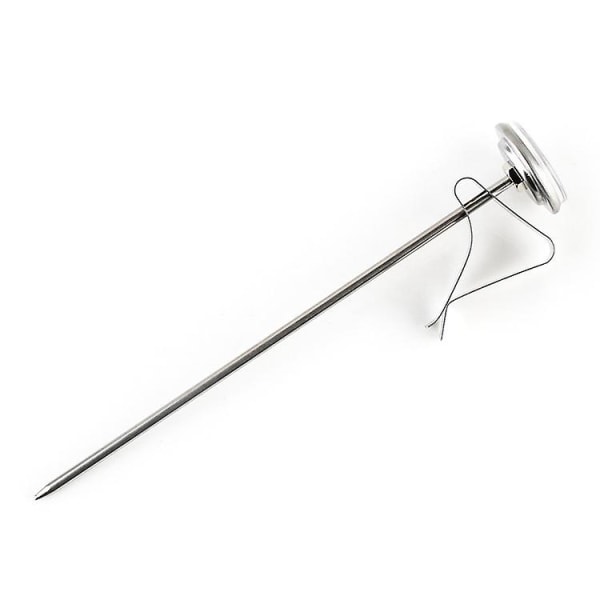 Fødevaretermometer 19 cm Lang Stabilitet Sikkerhed Rustfrit Stål Madlavningstermometer Med Klips