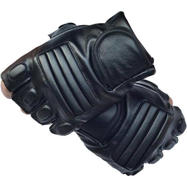 Udendørs Militære Taktiske Handsker Halv Tassel Combat Anti-Slip Jæger Handsker Mænds Sports Trænings Handsker PU Læder 1 Par