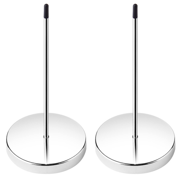 2 stk. Skrivebords kvitteringsholder regning gaffel kvittering pigg pind sølv restaurant check spindel 5,5 tommer af