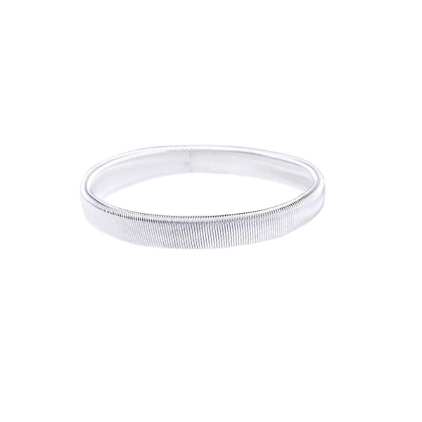 2st skjortärmhållare metall elastiskt armband ärm strumpebandsarmband (vit)Vit White