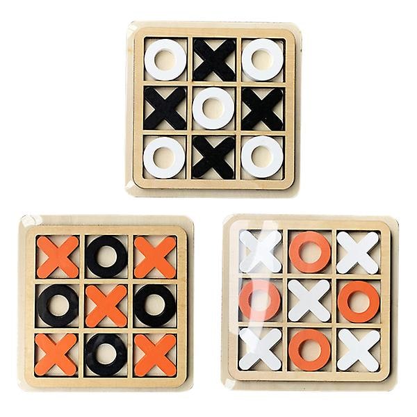 3 Sæt Spisebord Dekoration Tæer Online Multiplayer Spil Tæer Nat Klassiske Brætspil Cool Matematik Spil TæerAssorteret Farve13x13cm Assorted Color 13x13cm