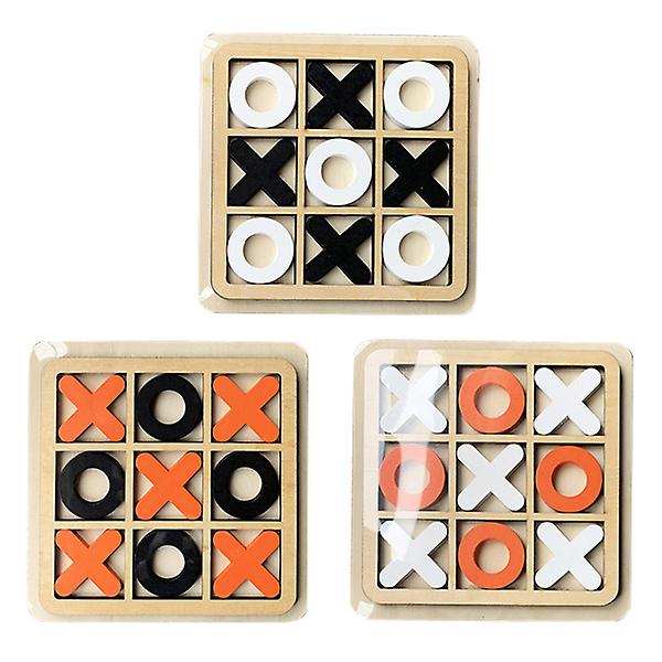 3 Set Bordspel Dekoration Tå Online Multiplayer Spel Tå Kväll Klassiska Brädspel Coola Matematikspel TåAssorterade Färger 13x13cm Assorted Color 13x13cm