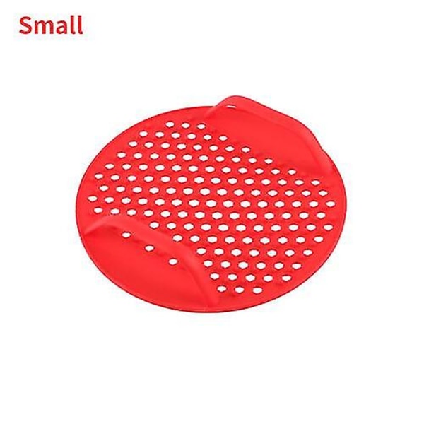 Air Fryer Liners Non-stick Silicone Pad Mat Basket Round Portable Reusable Silicone PadSred