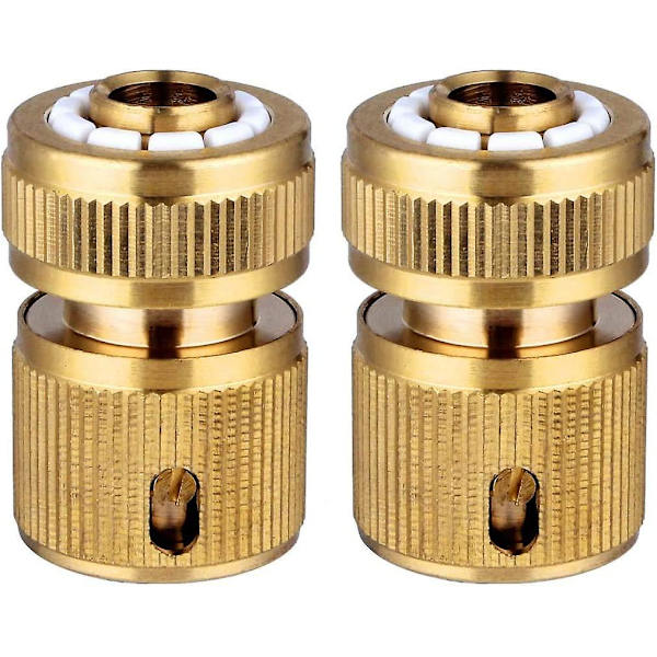 2-delt Hurtigkobling Hagevannslange Laget Av Messing, Hurtigkoblingsforbindelser For Hage Hagevannslange 1/2 \"Hurtige Koblinger
