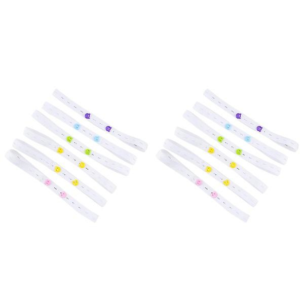 60 stk Fold Over Elastisk Spedbarns Baby Bleie Tape Sikkerhetsbleie Fikseringsbelte Justerbar Bleie Spenne F 40 pcs