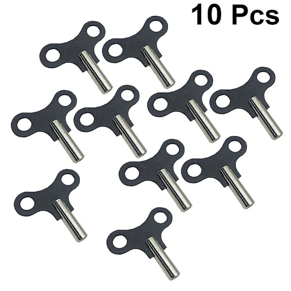 10 st Klocknycklar i Trä, Metallklocknyckel, Verktyg för Uppvridning av Träklockor, Schweizisk Reparationsverktyg 5,2x5cm 5.2X5cm
