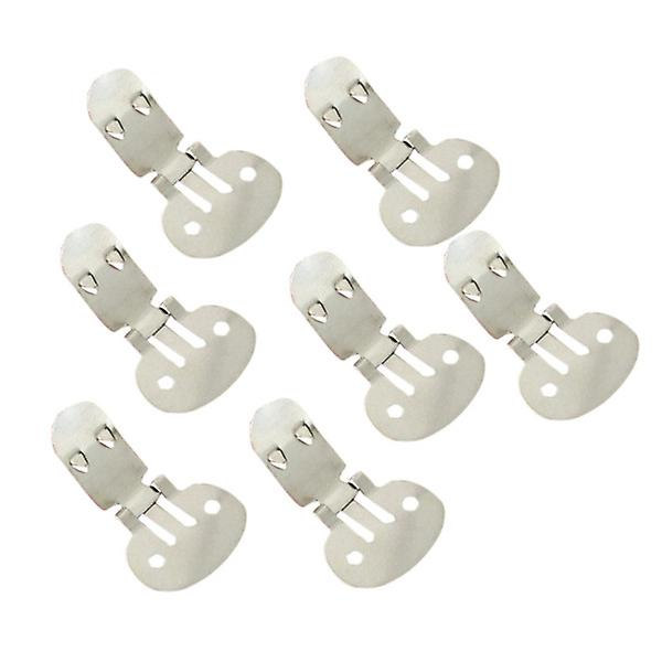 100 stk. Blanke Sko-Klips i Rustfrit Stål DIY Håndværk Fund Accessories (32mm X 20mm) Sølv 100 stk. Silver 100pcs