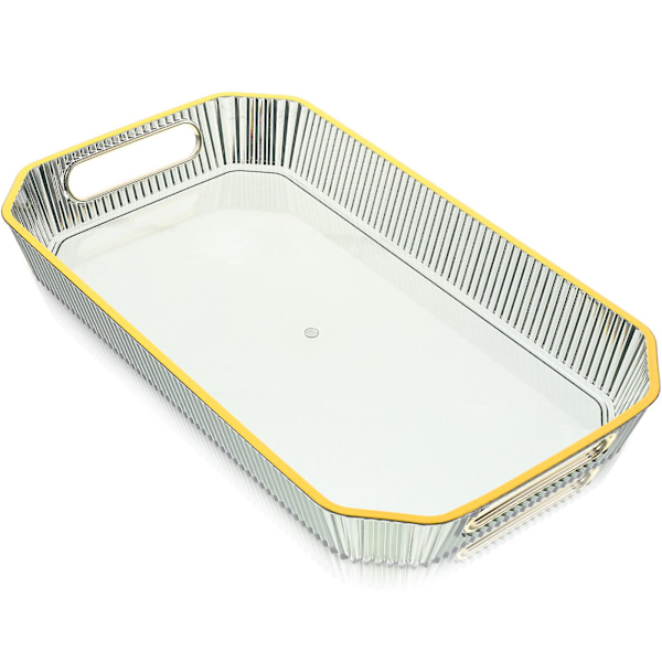 Frugtbakke Frugt Serveringsbakke Dekorativ Plastik Serveringsbakke Morgenmadsbakke Snack Serveringsbakke Grøn Green 32.5X18.8X4.5CM