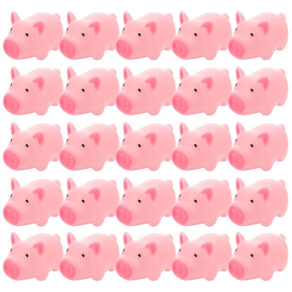 25 st Summer Baby Leksaker Mini Pig Toys Slow Toy Micro Pig Toy Squirt Sound Leksaker Sommar Party Favors5,5*3,1 cm 5.5*3.1 cm