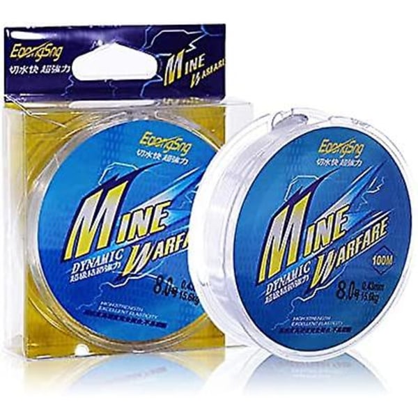 Nylon Fiske Line, 100 Meter Nylon Monofilament Fiske Line, Omtrent 0,4 Mm I Diameter Klar Nylon Tråd Fiske Line.