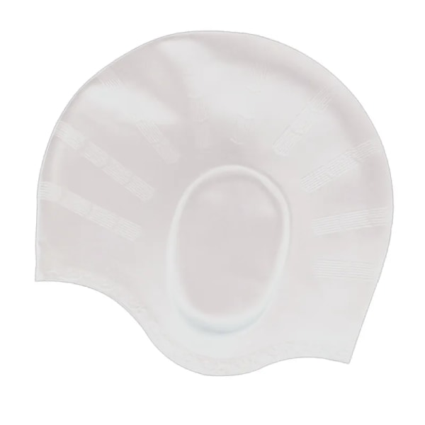 1 förpackning Unisex cap i silikon dam badmössor Badmössor för långt/kort hår, simtillbehör för att hålla håret torrt och E