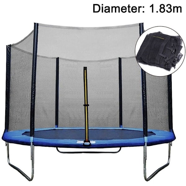 Universal Trampoline Safety Net, Breathable and Weather-Resistant, 360-Degree View, High Performance for Years, with Easy Installation and Adj...
