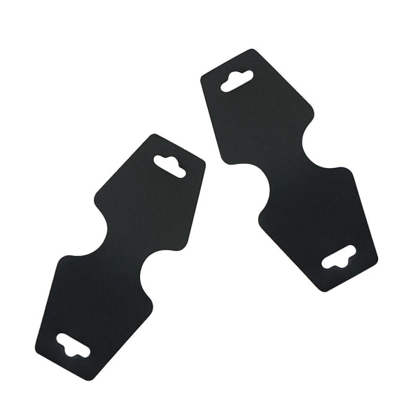 200 stk/sett PVC-halskjede Folding Plast Armbånd Smykker Emballasjekort (svart)BlackM Black M