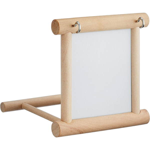 Speil med trepinne for fugl 10 x 10 cm