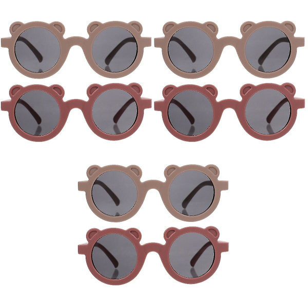 6 stk Børnesolbriller Kreative Børnesolbriller Søde Børnesolbriller 6 stk 14X13X5cm 6 pcs 14X13X5cm