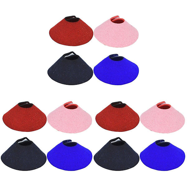 12 kpl Pieniä Lintujen Kaularenkaita Papukaijoille Anti-naarmuuntumis-palautumiskaulus (sekoitetut värit) 12 kpl 12X12cm 12 pcs 12X12cm