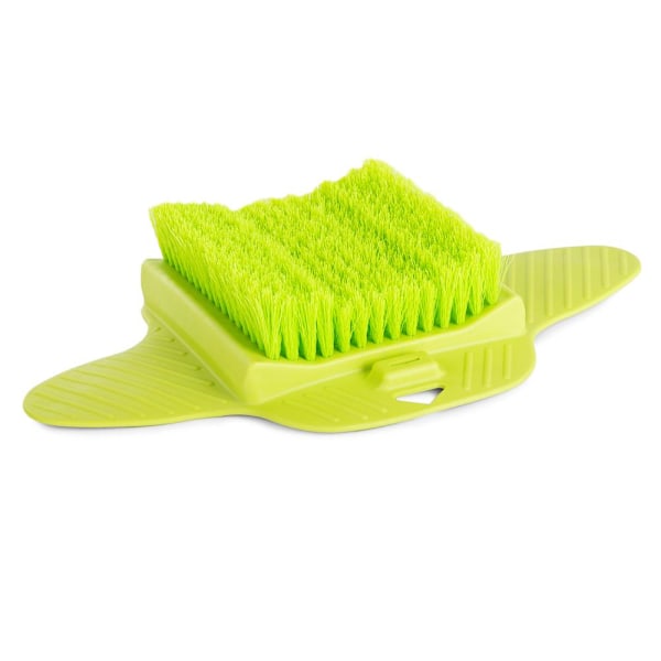 RYI. Foot Scrubber / Foot Brush for Shower & Bathtub - Attaches to the floor Green Grön