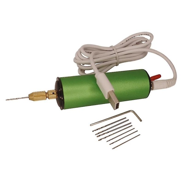 Mini usb elektrisk drill håndholdt hullstansemaskin epoksystanser for harpiks gjør-det-selv-håndverk smykkefremstillingsverktøy