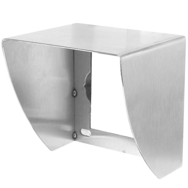 Ulkoseinäpistorasian suojus vedenkestävä seinäkytkimen pistorasian suojus ruostumattomasta teräksestä valmistettu kytkimen pistorasian suojus hopea Silver 9.2X9CM