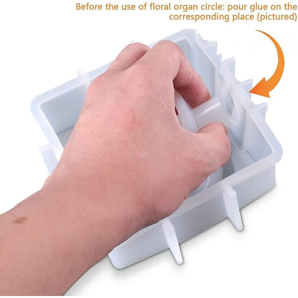 Reagensglas Blomster Vase Harpiks Form, Silikon Planteform Med 5 Reagensglas Til Hydroponiske Sukkulente Planter Holder Form (rund Form)