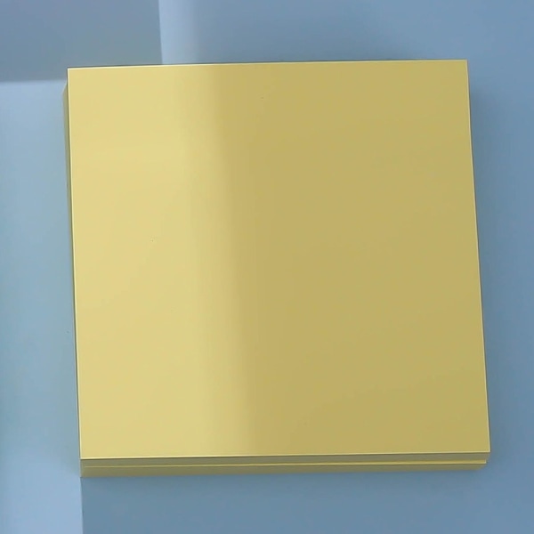 (5-pack) Sticky Notes 38mm*38MM Färgglada Superklibbiga Memoblock, Starkt Lim, 100 Ark/block