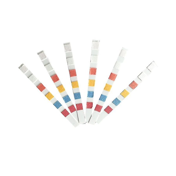 4 Flasker med 6-i-1 pH-vann testpapir 50 Strips/flaske Svømmebasseng Spa Testpapir Resterende Klor pH-verdi Alkalitet Hardhet Teststripe
