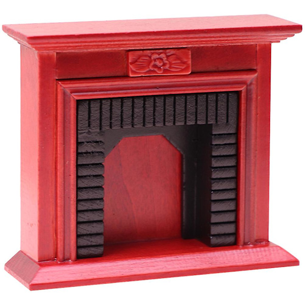 Miniatyrspis för Minihus Tiny House Spis Miniatyr Möbel Spis Miniatyr Röd 10.2X8.8CM Red 10.2X8.8CM