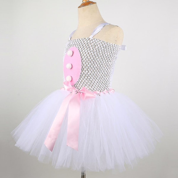 Babyjente Påskekanin Tutu Kjole For Barn Kanin Cosplay Kostymer 4-5 År 4-5Y