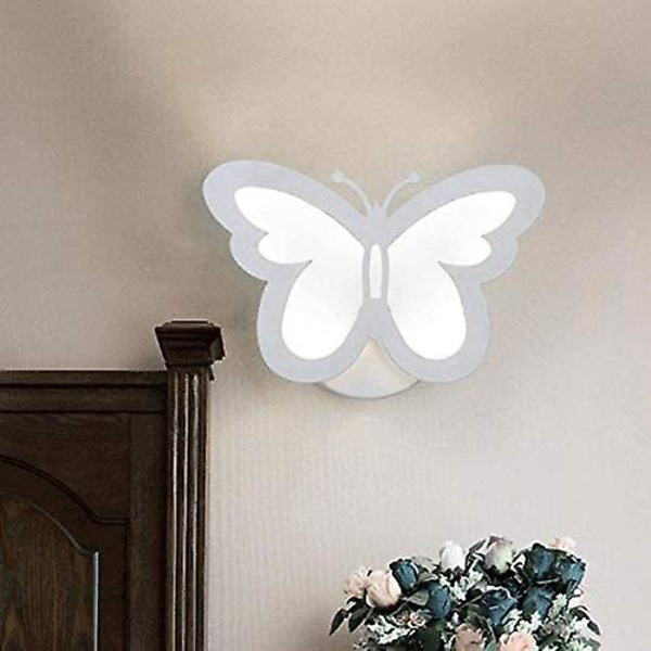 Væglampe Butterfly Form Væglampe Butterfly Lampe Led Lys Stue Gang Sengelampe Hjem Decor Natlys