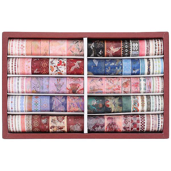 100 rullar färgglad tejp Barn Washi Tape Journal Tape Presentförseglingsdekal Planner Maskeringstejp Writa 200X3cm
