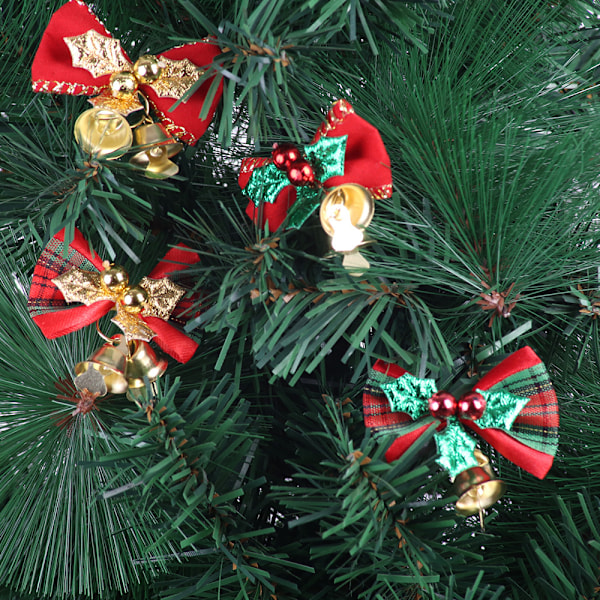 4 stk Juleribbons DIY Krans Ribbons Sløyfedekorasjon Sløyfe - Knute Hjemmepynt Jul Kunstig Krans Jul