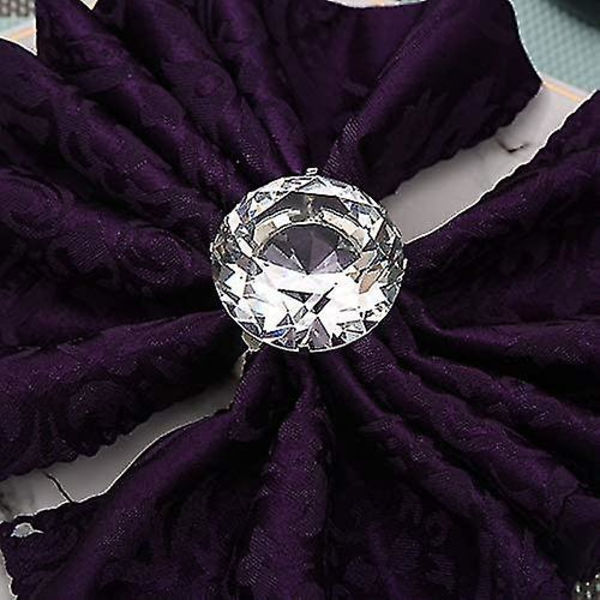 Servietringe, stor diamant servietring krystal rhinestones gnistrende bling enorme servietholdere