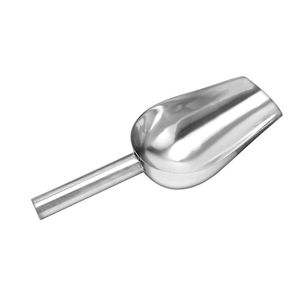 Glasskopor för lösgodis, liten matskopa för bar, kök, festbuffé (2 st, silver)