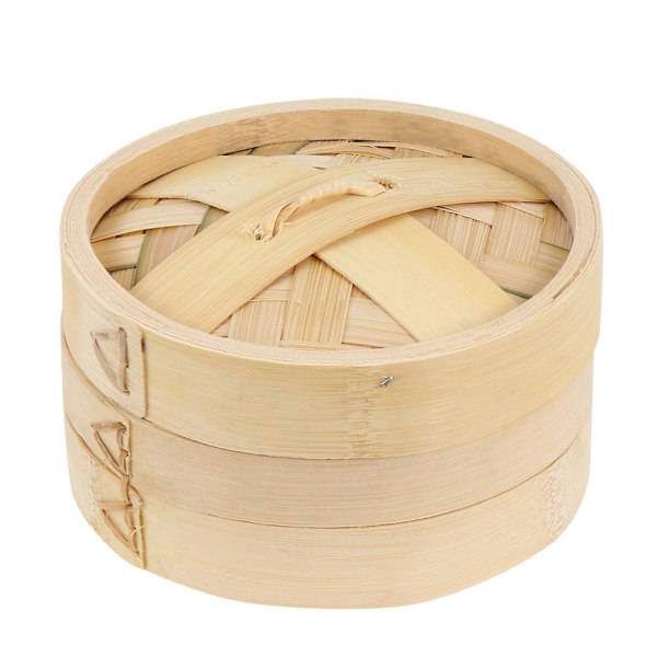 1 Sæt Køkken Bambus Mad Damping Premium Mad Damping Holdbar Mad DampingLog farve 14.5X14.5X9.5CM Log color 14.5X14.5X9.5CM