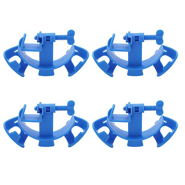 4 stk Multiverktøy Vannrørklemme Filter Akvarium Monteringsklemme Vannbytte Fikseringsstativ Akvarium F Blue 5X8CM