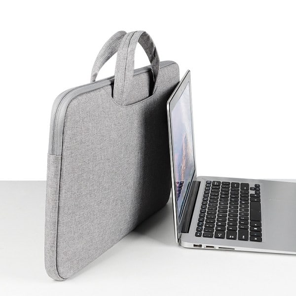 RYI) Laptop taske i PU-læder, vandtæt etui til bærbar computer