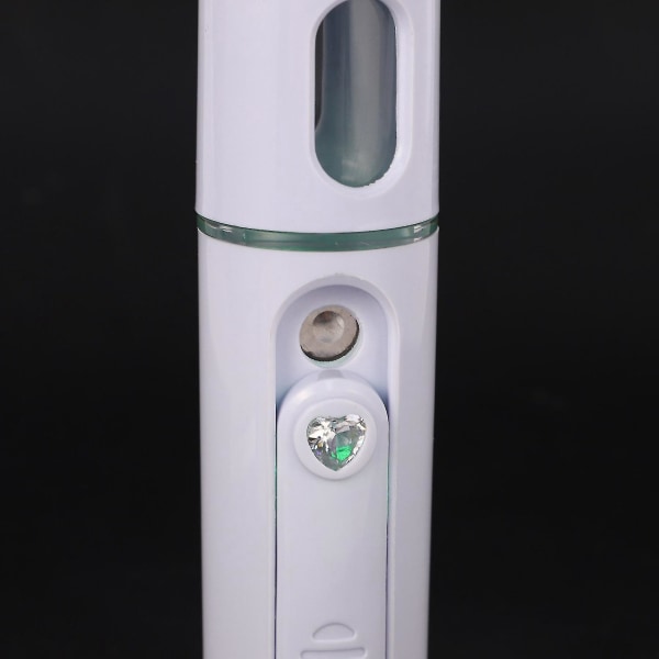 5x Facial Steamer Nano Steamer Handy Mister Facial Mist Spray Moisture Face Sprayer Genopladelig(wh)