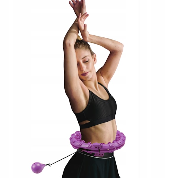 Intelligent Hula Hoop som inte faller av - 24 avtagbara sektioner, justerbar