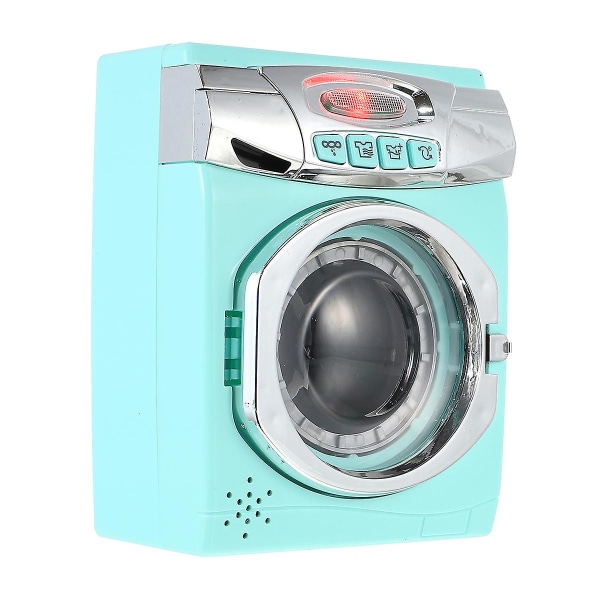 Doll Furniture Washing Machine Dollhouse Toy Developmental Toys Suits Kids Dollhouses Washer MiniatureBlue17.5X13.5cm